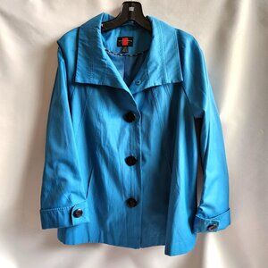 Gallery Blue Swing Jacket Lined Sz LP